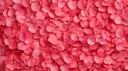 Fototapeta premium Evenly Spread Pink Flower Petals on a Flat Surface for Soft,Romantic Backgrounds
