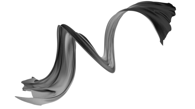 Flying grey silk textile fabric flag background. Smooth elegant golden Satin Isolated on beige Background for grand opening ceremony. Gold curtain. 3d vector illustration