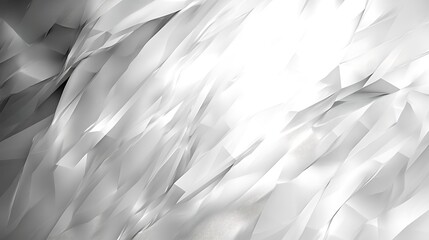 Fototapeta premium Abstract white geometric texture background; design element.