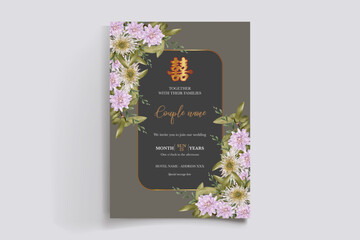 floral bridal shower invitation templates