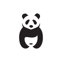 Panda Clipart, Cute Animal. cute panda illustration vector, panda logo, panda icon, panda symbol, panda design, panda vector, panda logo vector illustration, Panda Logo Vector illustration of panda.