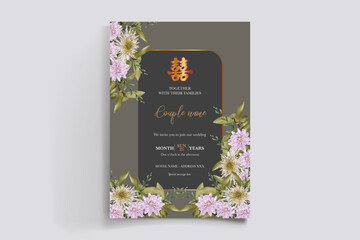 floral bridal shower invitation templates