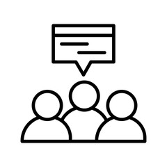 Blogger Community Vector Icon