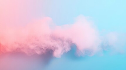 Naklejka premium Smoke abstract background concept. Colorful smoke on a blue background, creating a dreamy and artistic atmosphere.