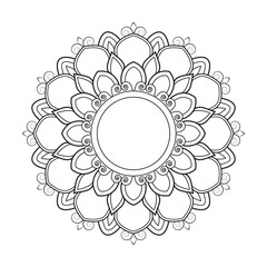 Intricate Flower Mandala A Coloring Delight
