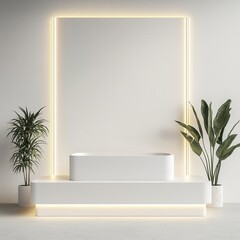 Stylish bathroom design minimalist space interior decor natural elements