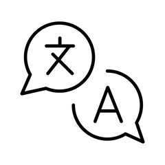 Language Translation Vector Icon