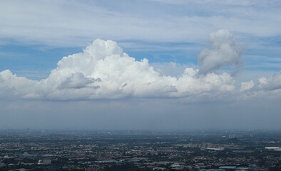 clouds over the city