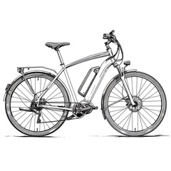 electric bike outline