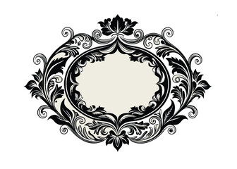 frame with ornament vector