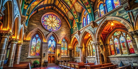 Fototapeta premium Holy Trinity Church Portrait Photography: Serene Religious Architecture