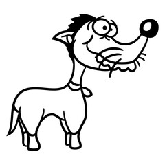 Dog Looks Stupid Funny Guy Crazy Witty Mad Weird Design Lover Art Vector Illustration Card T-Shirt Poster Sticker Graphic Print Decorative Drawing Isolated Logo Decoration Symbol Creative Cool Style
