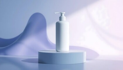 plain white pump bottle mockup