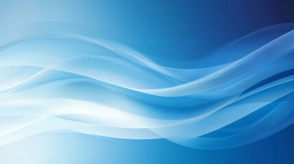 Abstract Blue Wave Background Design