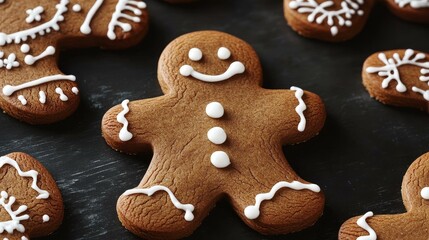 Delicious Christmas Gingerbread Cookies Decorated