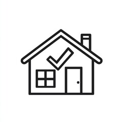 House Icon Checkmark Approved Home