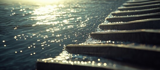 Solar panels reflect sparkling light direct From the sun. Clean eco energy and environment.