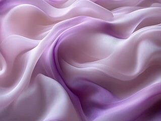 Fototapeta premium Soft, flowing lilac and white fabric.