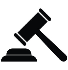 Gavel icon set. judge gavel icon vector. Gavel sign. Judge gavels collection flat icon. Minimalist vector illustration of a gavel in black and white. Editable stroke. Gavel icon set.  Design eps 10