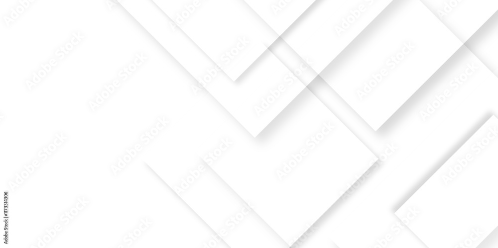 Aufkleber modern white and gray technology concept diamond triangle geometric background. abstract modern hips
