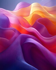 Abstract colorful fabric waves. (2)