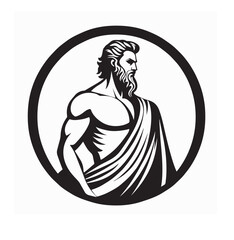 Greek God Zeus image vector. The Greek god Zeus illustration vector.