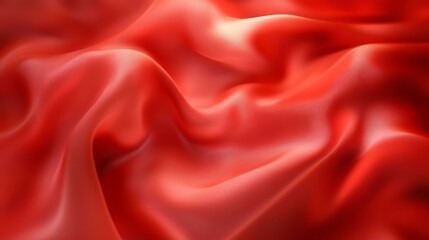 Obraz premium Vibrant Red Fabric Texture Close-up