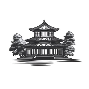 Pagoda clip art preview