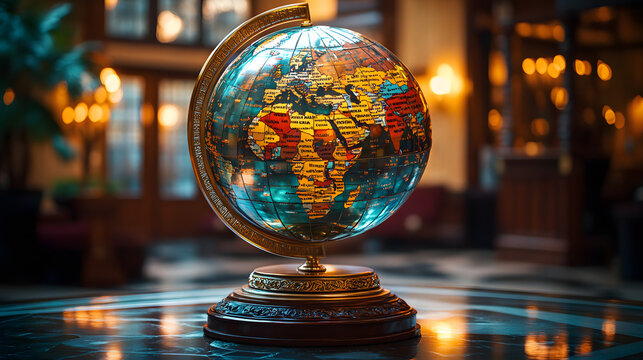 Celebrating Linguistic Diversity on International Mother Language Day: An Illuminated Globe of Global Cultures