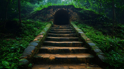 Obraz premium Explore the Rich Historical Significance of the Cu Chi Tunnels in Vietnam with their Intricate Passageways and Cultural Heritage