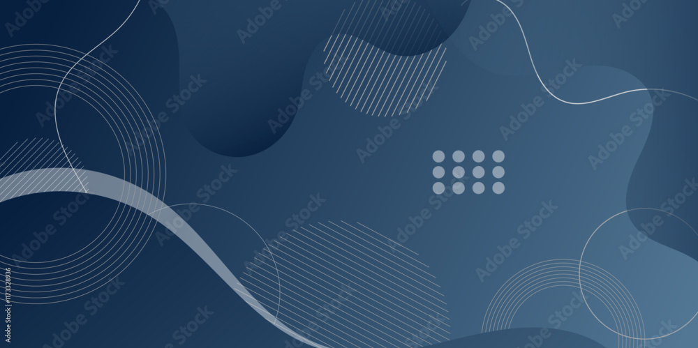 Aufkleber dark blue colorful background with proportions and components in fluid. modern background with motio