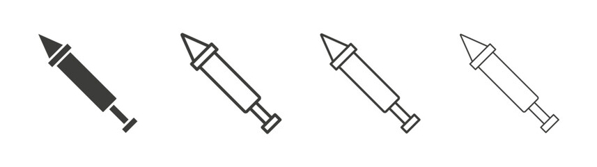 Holi icon flat and linear vector illustration on white background.