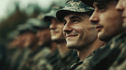 Military Service Members in Uniform