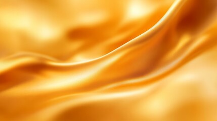 Obraz premium Golden Smooth Flowing Fabric Texture