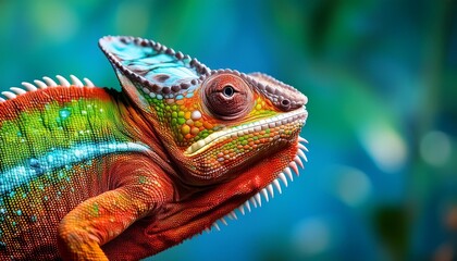 chameleon on a branch