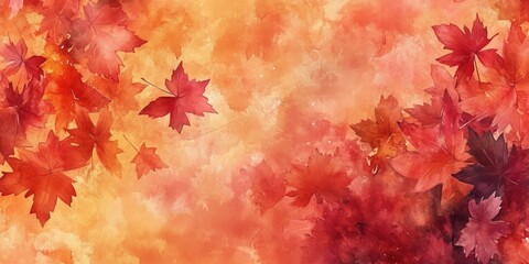 Autumn Leaves Abstract Art