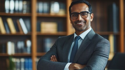 Fototapeta premium Corporate Professional Portrait in Library