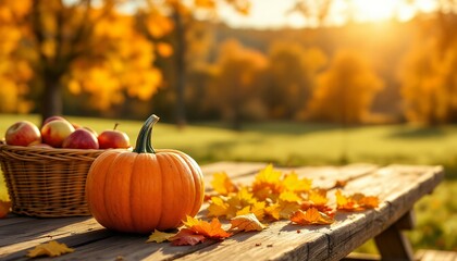Autumn Abundance: A Rustic Still Life of Fall Harvest