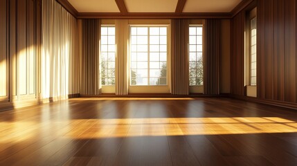 Obraz premium aesthetic room classic semi modern made from wood