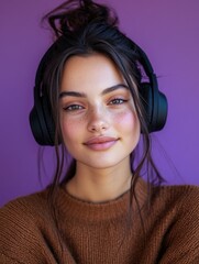 Gaming Girl with Headphones
