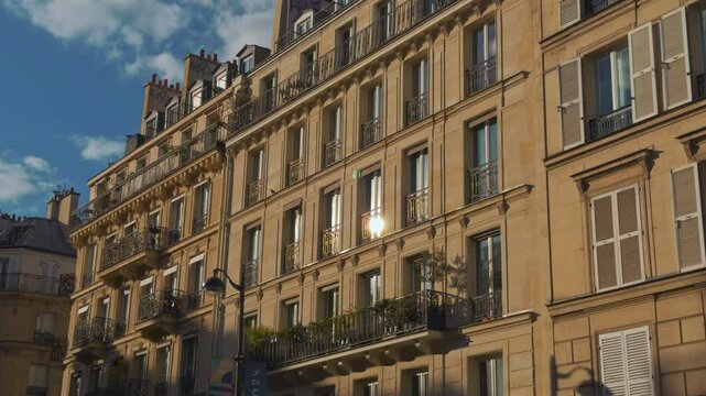 Parisian Apartment Building with Classic Architecture