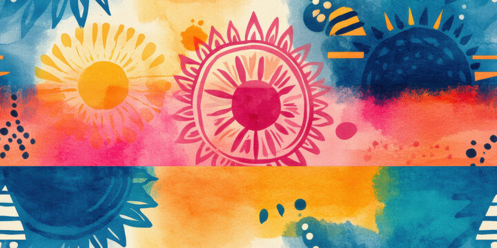 Seamless bohemian background, A dynamic bohemian background featuring intricate mandala patterns, designed for high-fidelity digital use in creative projects.