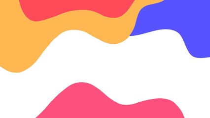 Abstract aesthetic background with minimalist colorful waves