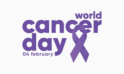 world cancer day campaign. cancer awareness ribbon