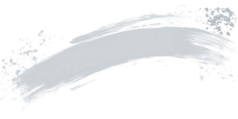 Fototapeta premium Abstract grey brush stroke, design element, website banner, background.