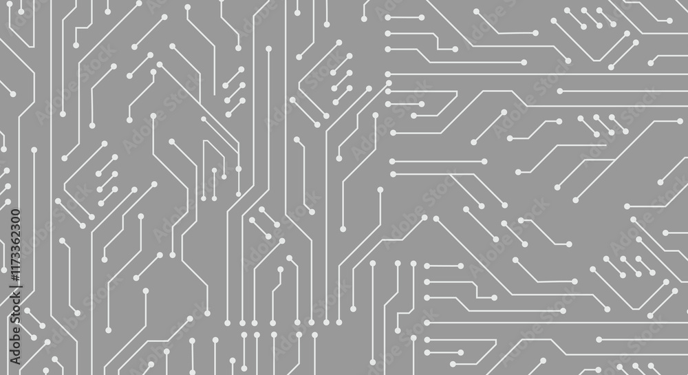 Wall mural technology background with hi-tech digital data connection system and computer electronic design