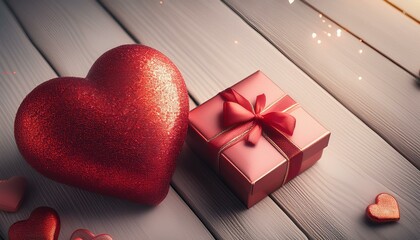 omantic Rose-Filled Heart with Decorative Hearts – Perfect for Valentine's Day