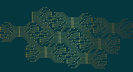 Technology background with hi-tech digital illustration