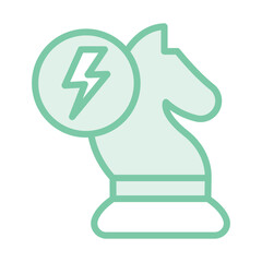 Energy Strategies
 duotone line icon , vector, pixel perfect, illustrator file 