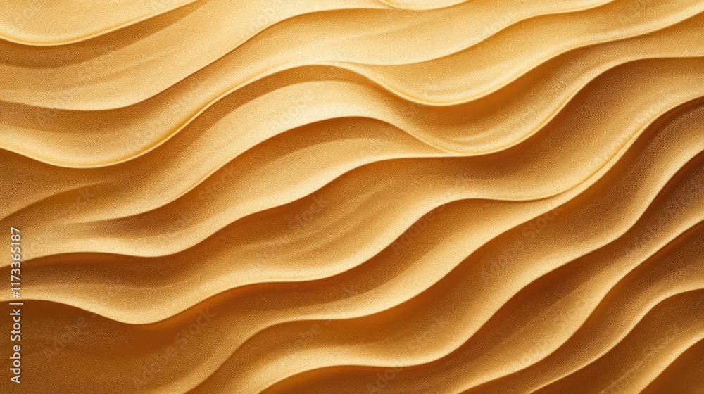 Aufkleber A smooth liquid gold background with intricate wave-like patterns and reflective highlights, creating a luxurious and elegant visual perfect for high-end photography